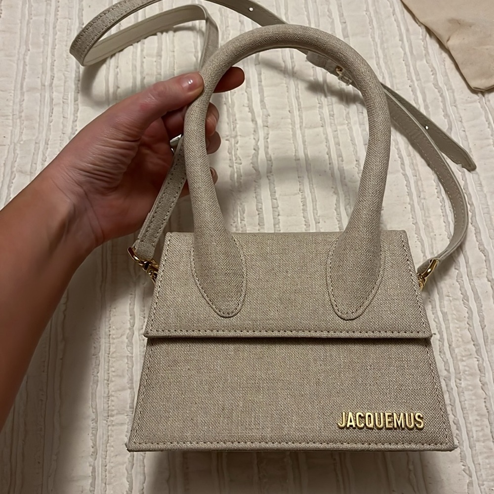 AUTHENTIC Jacquemus Le Chiquito Handbag in Beige